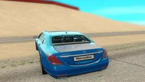 Mercedes-Benz W222 для GTA San Andreas - вид сзади