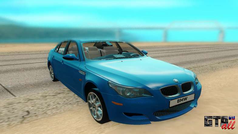 BMW M5 E60 для GTA San Andreas - вид спереди