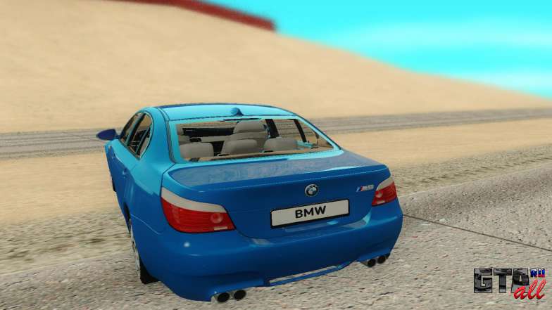 BMW M5 E60 для GTA San Andreas - вид сзади