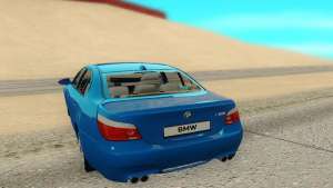 BMW M5 E60 для GTA San Andreas - вид сзади