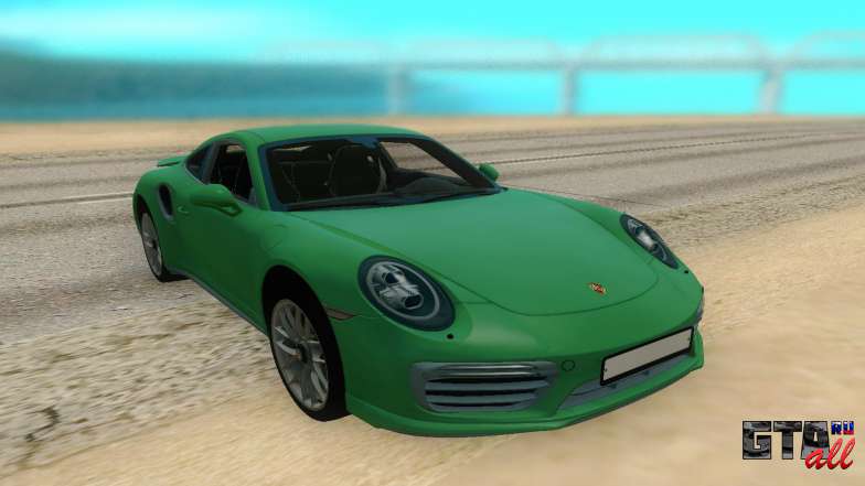 Porsche 911 Turbo для GTA San Andreas - вид спереди