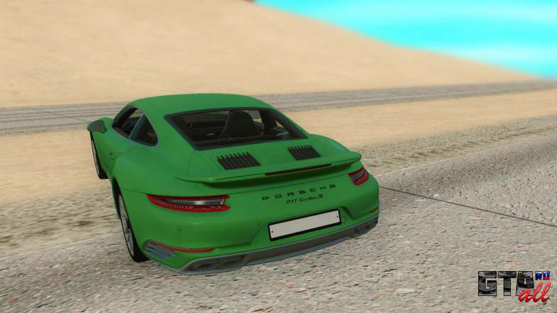 Porsche 911 Turbo для GTA San Andreas - вид сзади