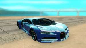 Bugatti Chiron для GTA San Andreas - вид спереди