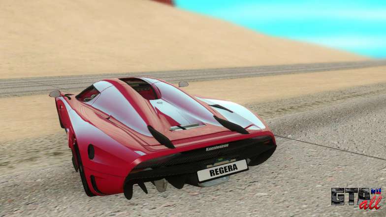 Koenigsegg Regera для GTA San Andreas - вид сзади