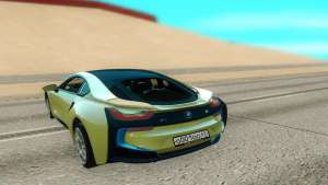 BMW i8 для GTA San Andreas - вид сзади