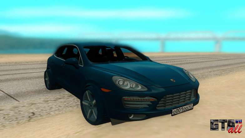 Porsche Cayenne для GTA San Andreas - вид спереди