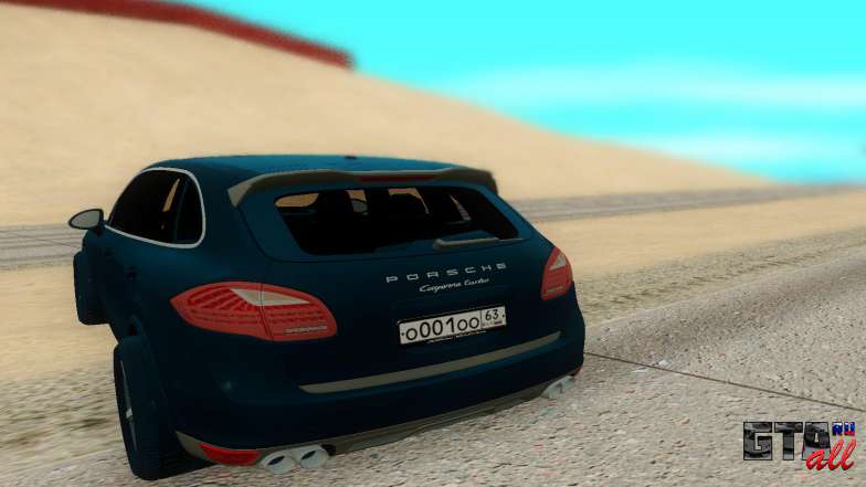 Porsche Cayenne для GTA San Andreas - вид сзади