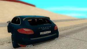 Porsche Cayenne для GTA San Andreas - вид сзади