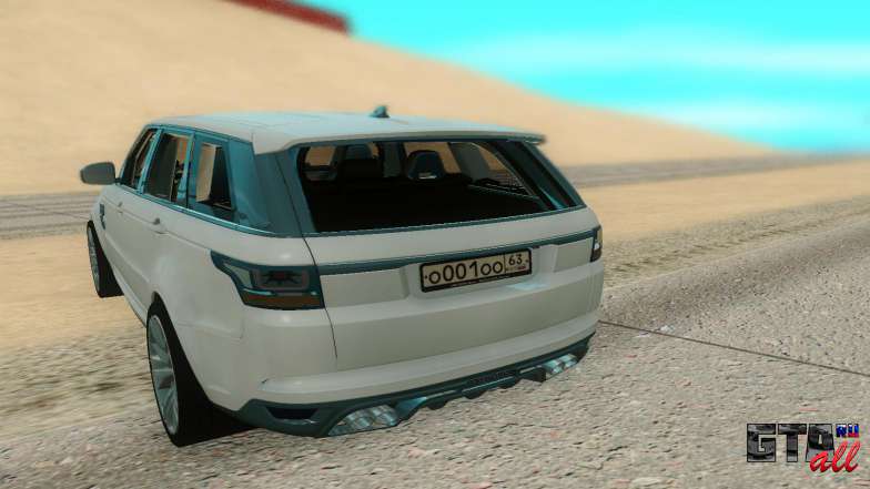 Land Rover Range Rover Sport для GTA San Andreas - вид сзади