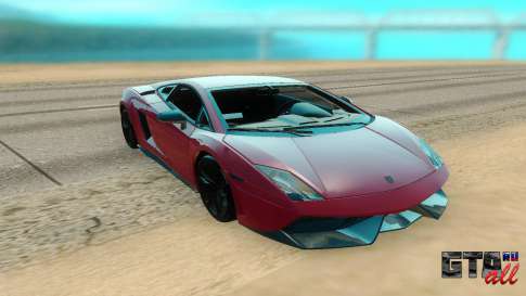 Lamborghini Gallardo для GTA San Andreas - вид спереди