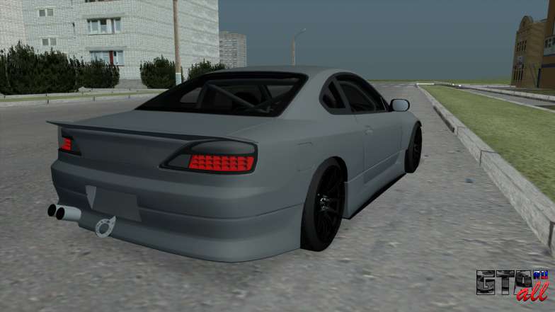 Nissan Silvia S15 Grunt v1.0 для GTA San Andreas - вид сзади