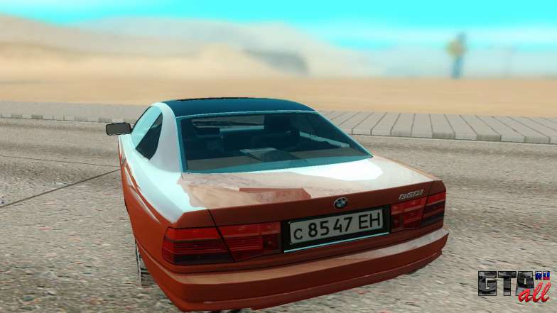 BMW 850CSi для GTA San Andreas - вид сзади