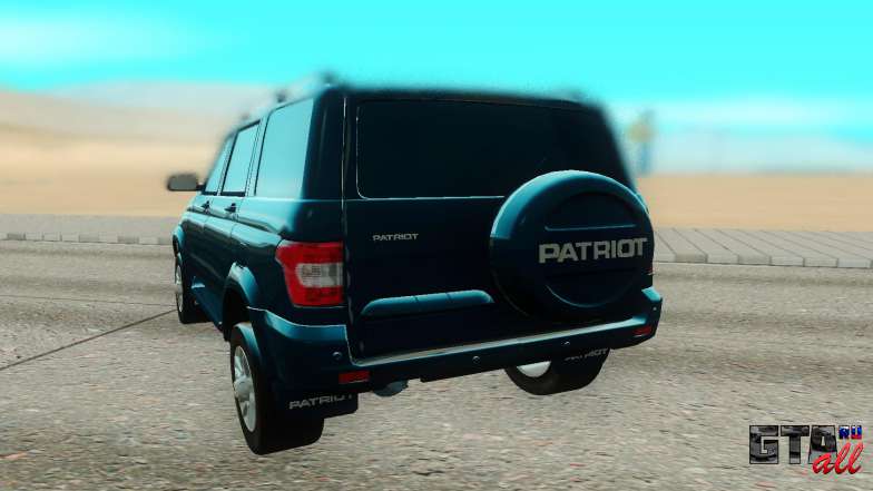 UAZ Patriot для GTA San Andreas - вид сзади