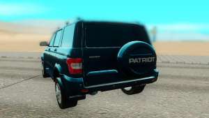 UAZ Patriot для GTA San Andreas - вид сзади