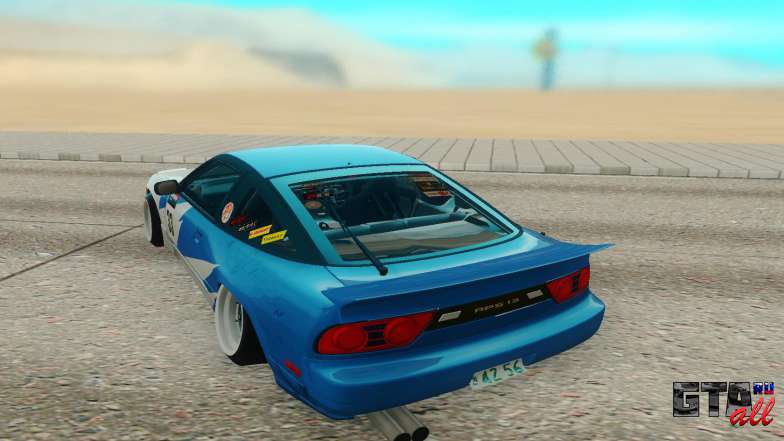 Nissan 240SX для GTA San Andreas - вид сзади