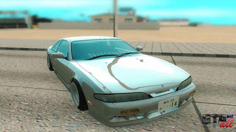 Nissan Silvia S14 Zenki для GTA San Andreas - вид спереди