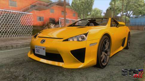 Lexus LFA Roadster 2013 для GTA San Andreas - вид спереди