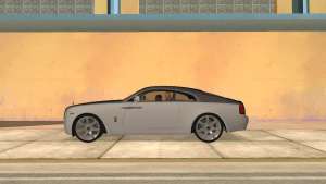 Rolls-Royce Wraith для GTA San Andreas - вид сбоку