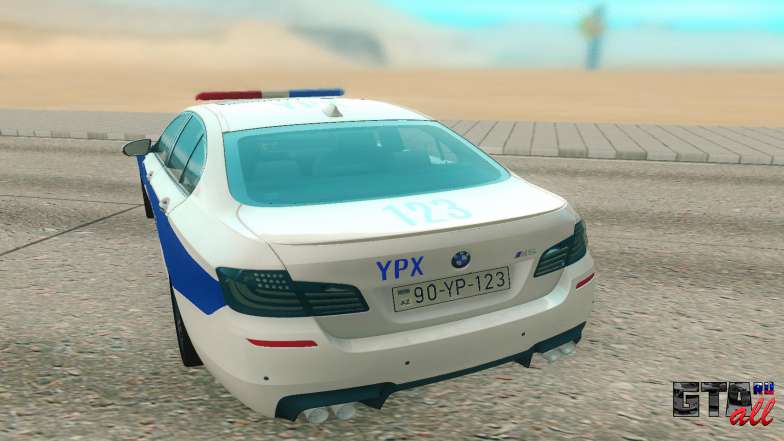 BMW M5 F10 для GTA San Andreas - вид сзади