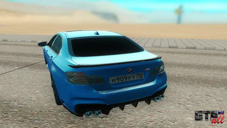 BMW M5 F90 для GTA San Andreas - вид сзади