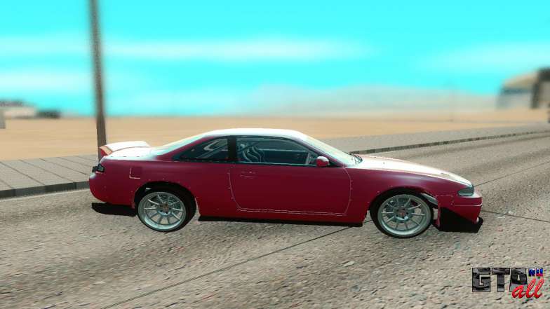 Nissan Silvia S14 для GTA San Andreas - вид сбоку