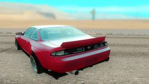 Nissan Silvia S14 для GTA San Andreas - вид сзади