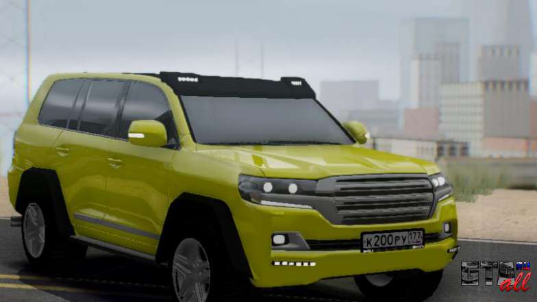 Toyota Land Cruiser 200 2016 4X4 для GTA San Andreas - вид спереди