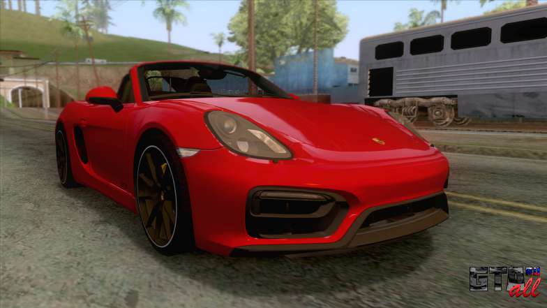 Porsche Boxster GTS 2016 для GTA San Andreas - вид спереди