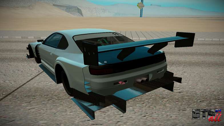 Nissan Silvia S15 для GTA San Andreas - вид сзади