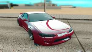 Nissan Silvia S15 для GTA San Andreas - вид спереди