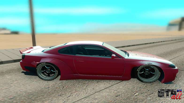 Nissan Silvia S15 для GTA San Andreas - вид сбоку