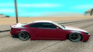 Nissan Silvia S15 для GTA San Andreas - вид сбоку