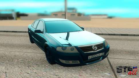 Nissan Almera для GTA San Andreas - вид спереди