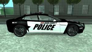 Lamborghini Estoque Concept NFS Police Custom для GTA San Andreas - вид сбоку