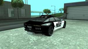 Lamborghini Estoque Concept NFS Police Custom для GTA San Andreas - вид сзади