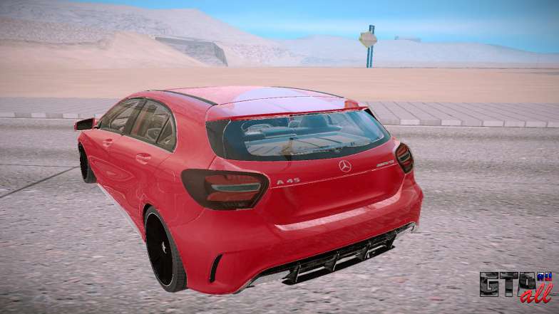 Mercedes-Benz A45 AMG 2016 для GTA San Andreas - вид сзади