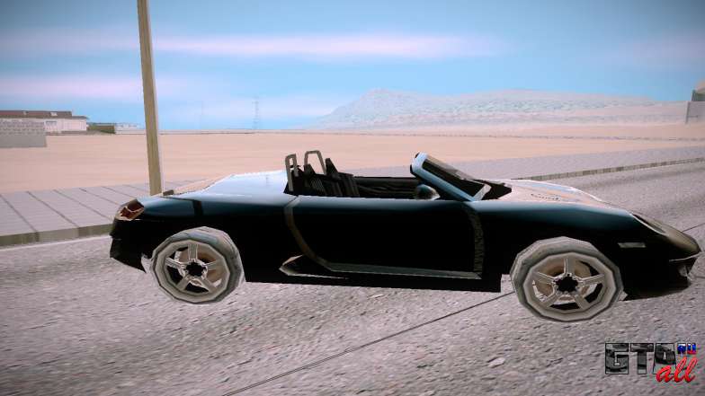 Ruf RK Spyder для GTA San Andreas - вид сбоку